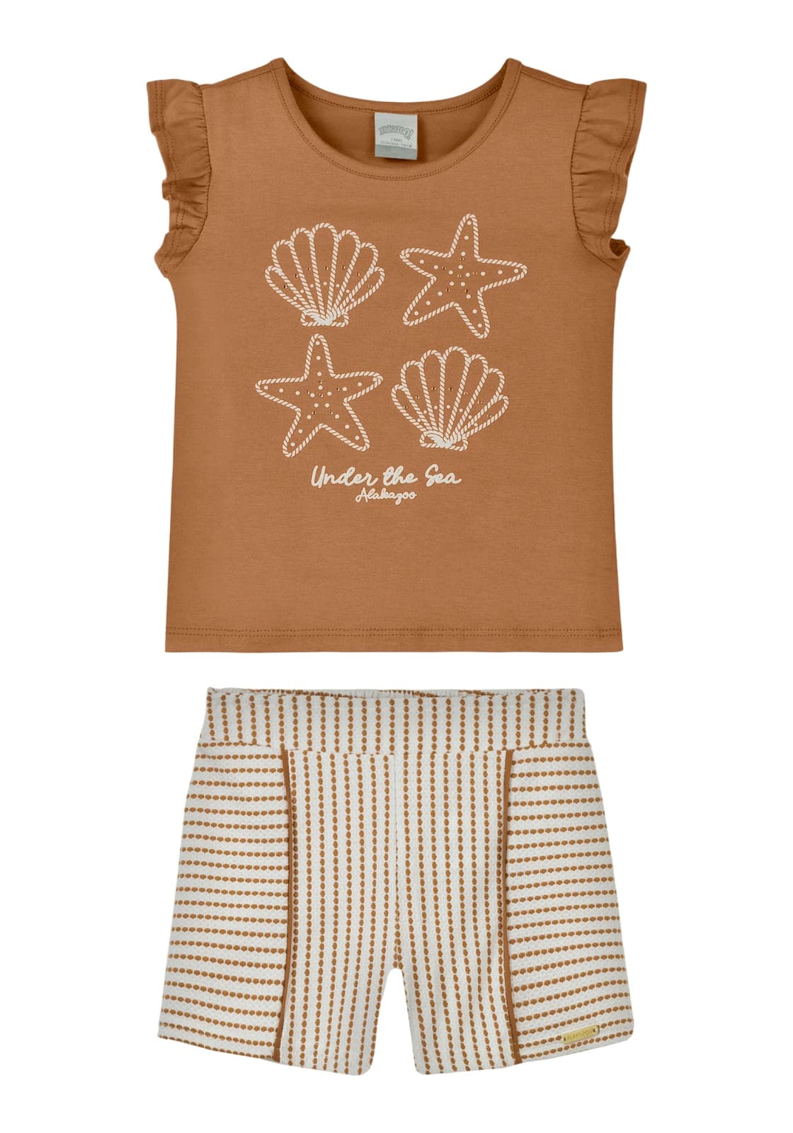 CONJ FUNDO DO MAR SHORTS ALAKAZOO